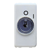 Double-pole circuit breaker + white key GW